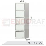 6175 KODLU 5 ÇEKMECELİ KARTOTEKS DOLABI