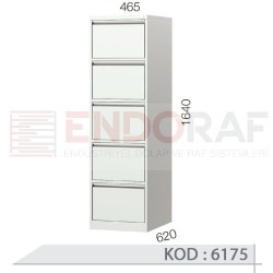 6175 KODLU 5 ÇEKMECELİ KARTOTEKS DOLABI