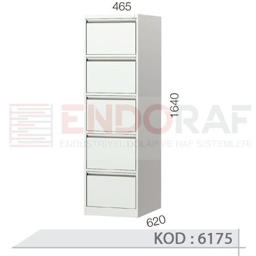 6175 KODLU 5 ÇEKMECELİ KARTOTEKS DOLABI 6175 KODLU 5 ÇEKMECELİ KARTOTEKS DOLABI