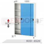 6520 KODLU 4 RAFLI, SAC SÜRGÜ KAPILI DOLAP