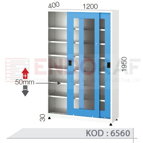 6560 KODLU 6 RAFLI, PLEKSİ SÜRGÜ KAPILI DOLAP 6560 KODLU 6 RAFLI, PLEKSİ SÜRGÜ KAPILI DOLAP