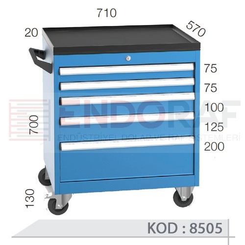 8505 KODLU 5 ÇEKMECELİ ENDÜSTRİYEL TİP HAVUZLU TAKIM ARABASI 8505 KODLU 5 ÇEKMECELİ ENDÜSTRİYEL TİP HAVUZLU TAKIM ARABASI
