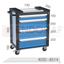 8514  KODLU 4 ÇEKMECELİ TAKIM ARABASI