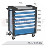 8516  KODLU 6 ÇEKMECELİ TAKIM ARABASI