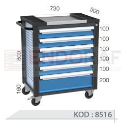 8516  KODLU 6 ÇEKMECELİ TAKIM ARABASI