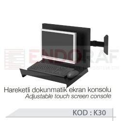K30 HAREKETLİ DOKUNMATİK EKRAN KONSOLU ASKI KANCASI