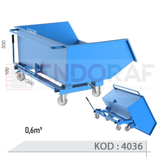 4036 KODLU 0,6 m³ TALAŞ ARABASI 4036 KODLU 0,6 m³ TALAŞ ARABASI