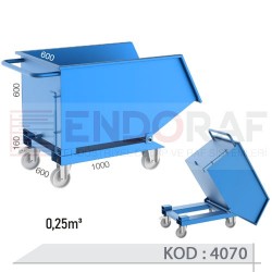 4070 KODLU 0,25 m³ TALAŞ ARABASI